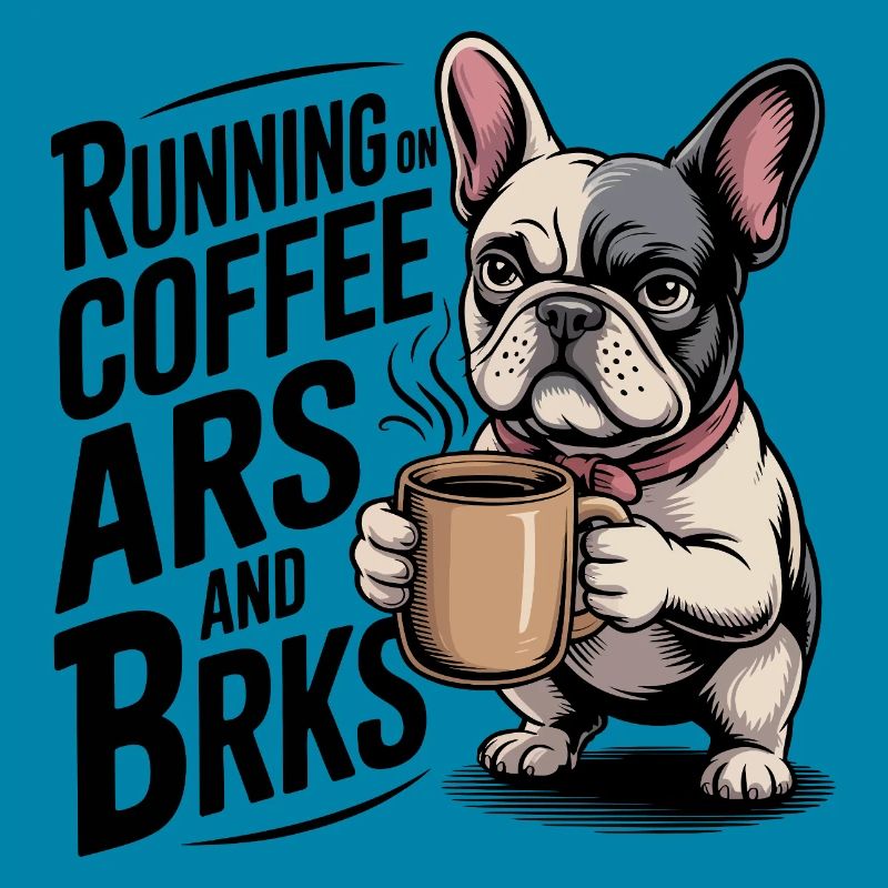Courir sur le café et les écorces