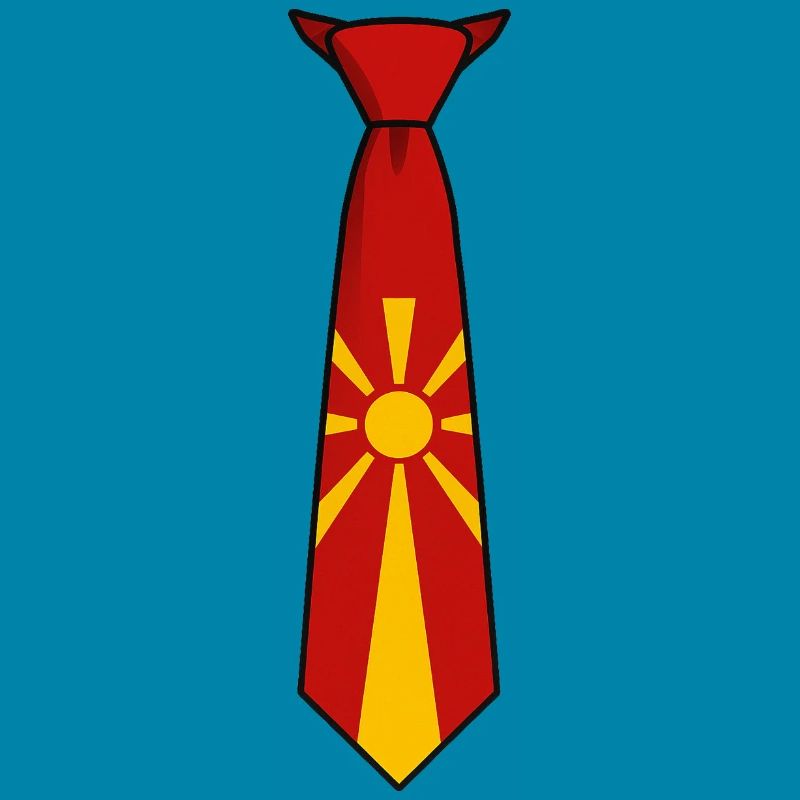 Cravate Macédoine – Conception du drapeau
