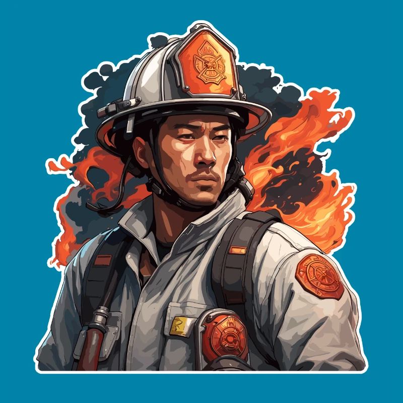 Firefighter / Fire / Fire / Extinguish / Hero