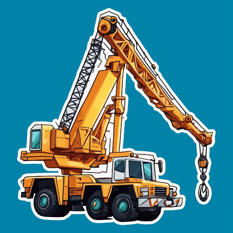 Kran / Baustelle / Seilwinde / Kransystem