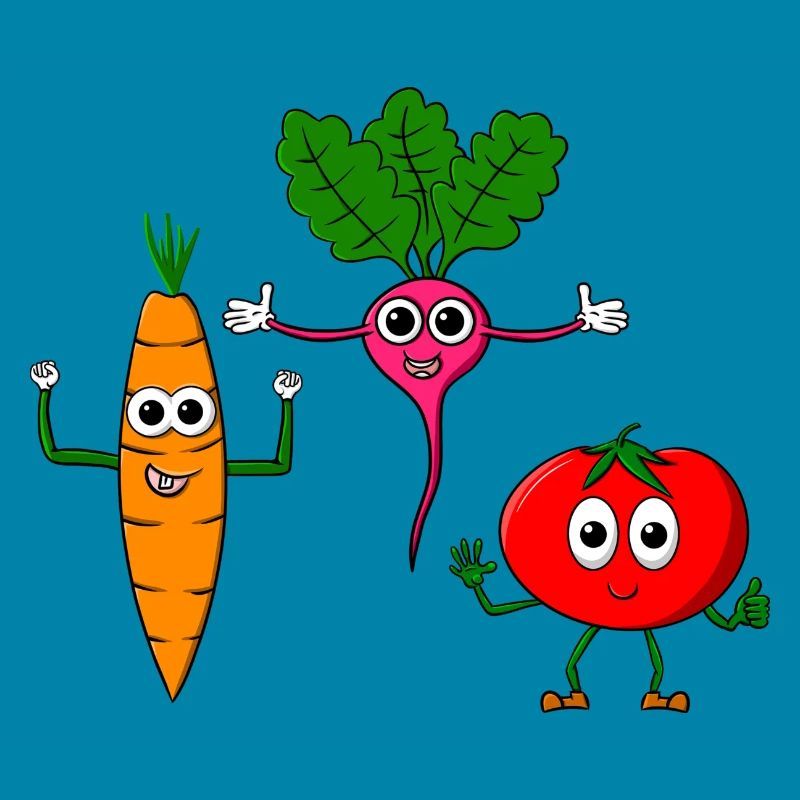 Vegetable course - three cool vegetables