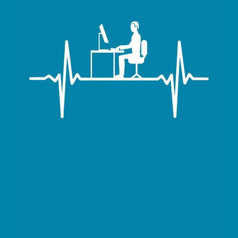 Computer ECG Heartbeat Programmer PC Nerd Pulse