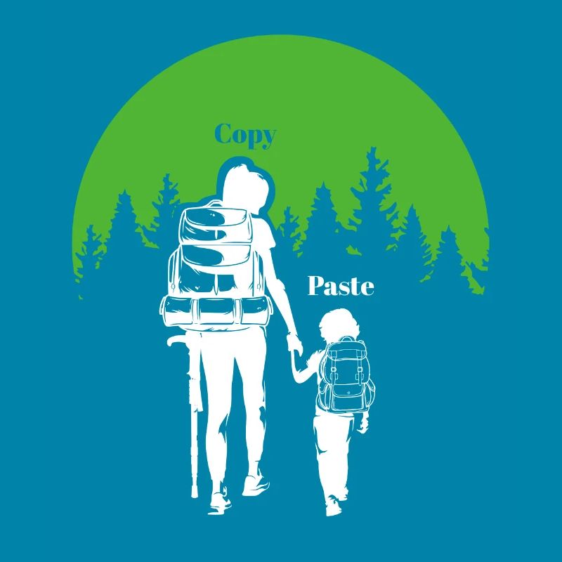 Muttertag Mutter und Tochter passender Wanderer