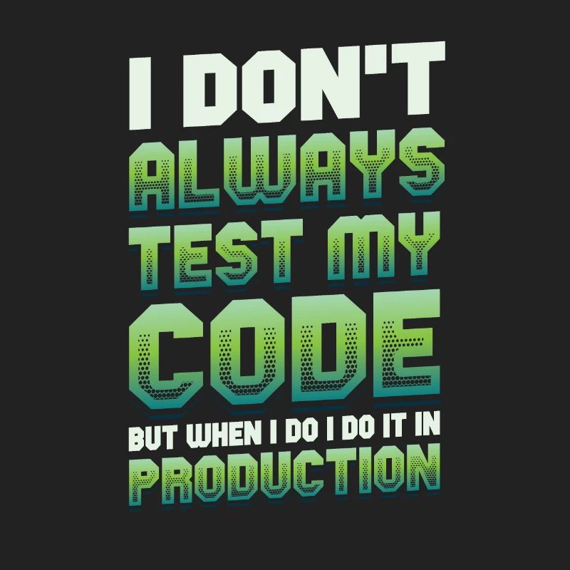 Je teste mon code en production