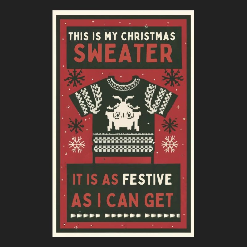 Das ist mein Weihnachtspullover.