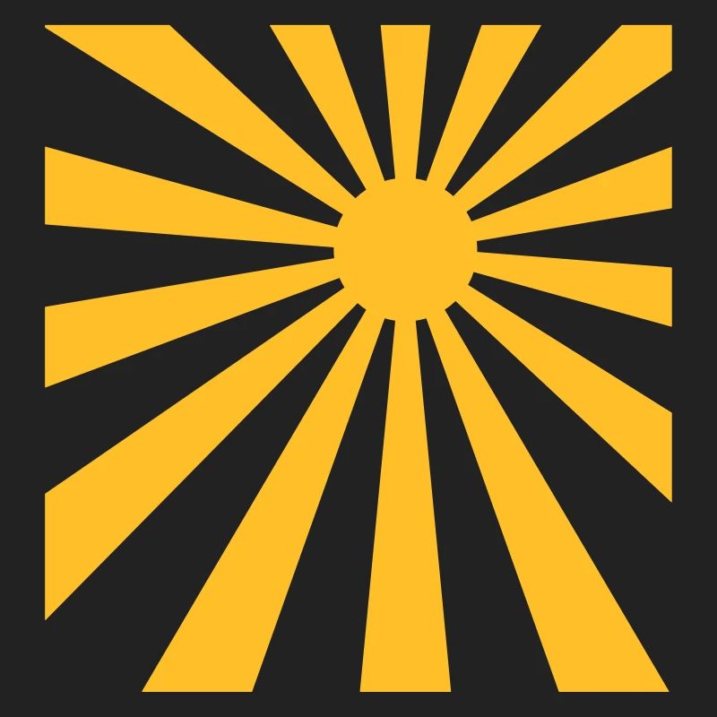 Sun rays rectangle design