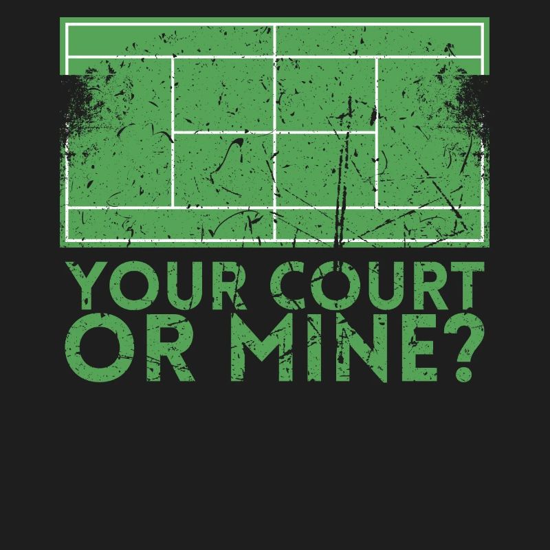 Ihr Platz- Oder Minendesign Für Tennisspieler Oder