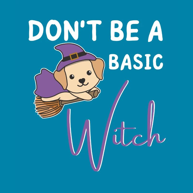 Labrador Halloween Hexen don't be a basic witch