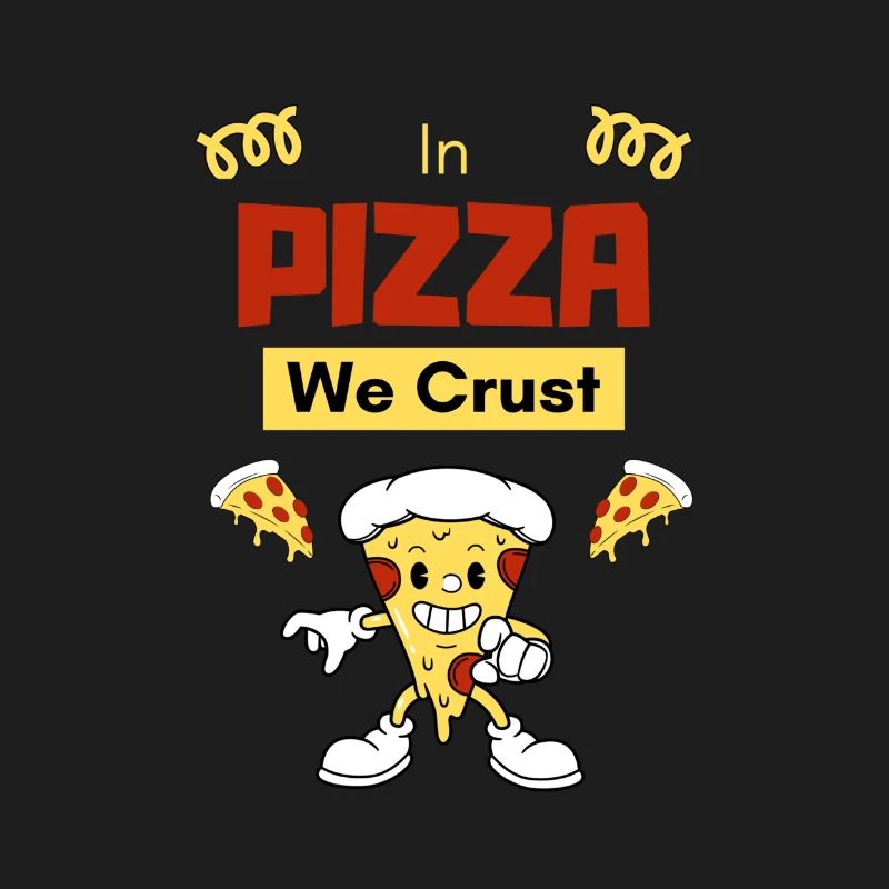 In der Pizza machen wir eine Kruste
