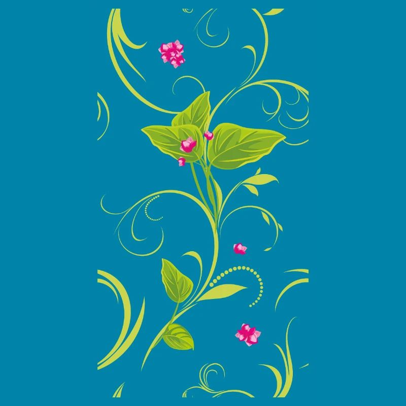 Branche avec des fleurs roses