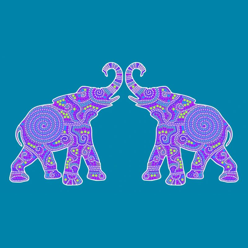 Wonderful Dot Work - Two ELEPHANTS 1