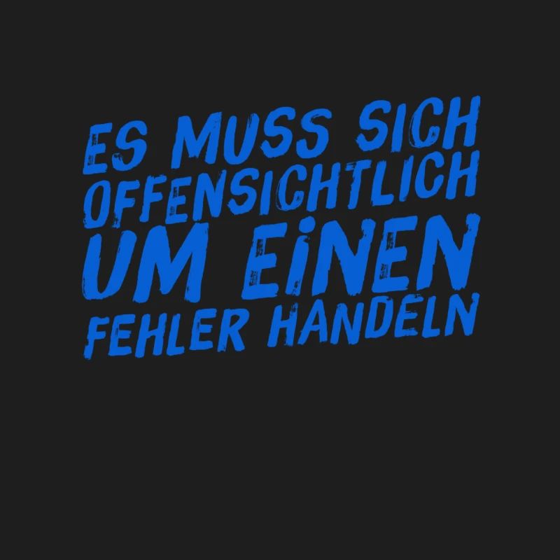 offenkundig ein Fehler