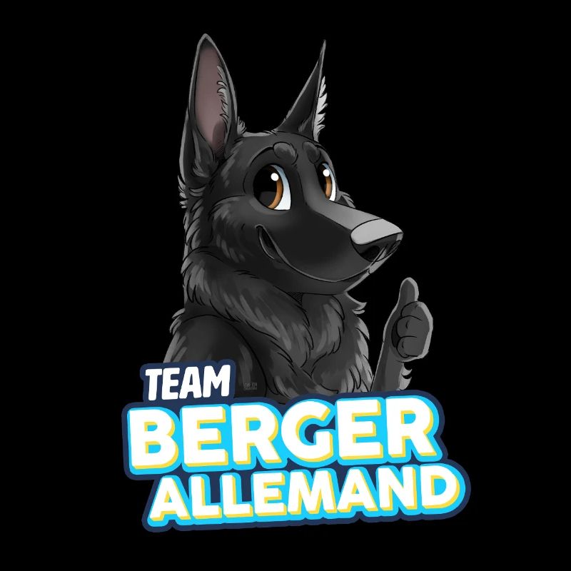 TEAM German Shepherd - Black