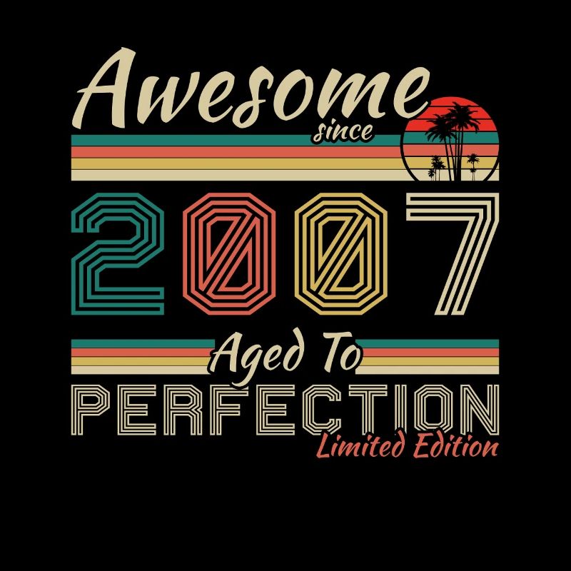 2007 Vintage Retro Geburtstagsgeschenk