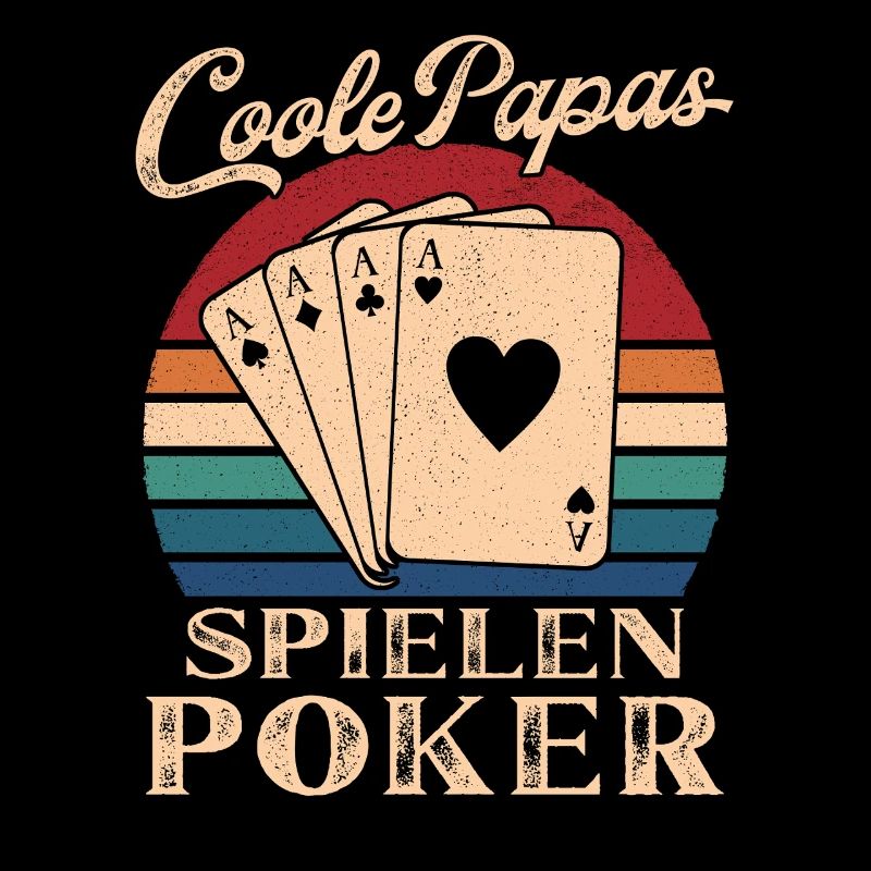 Cool Dads Play Poker Retro Dad Gift