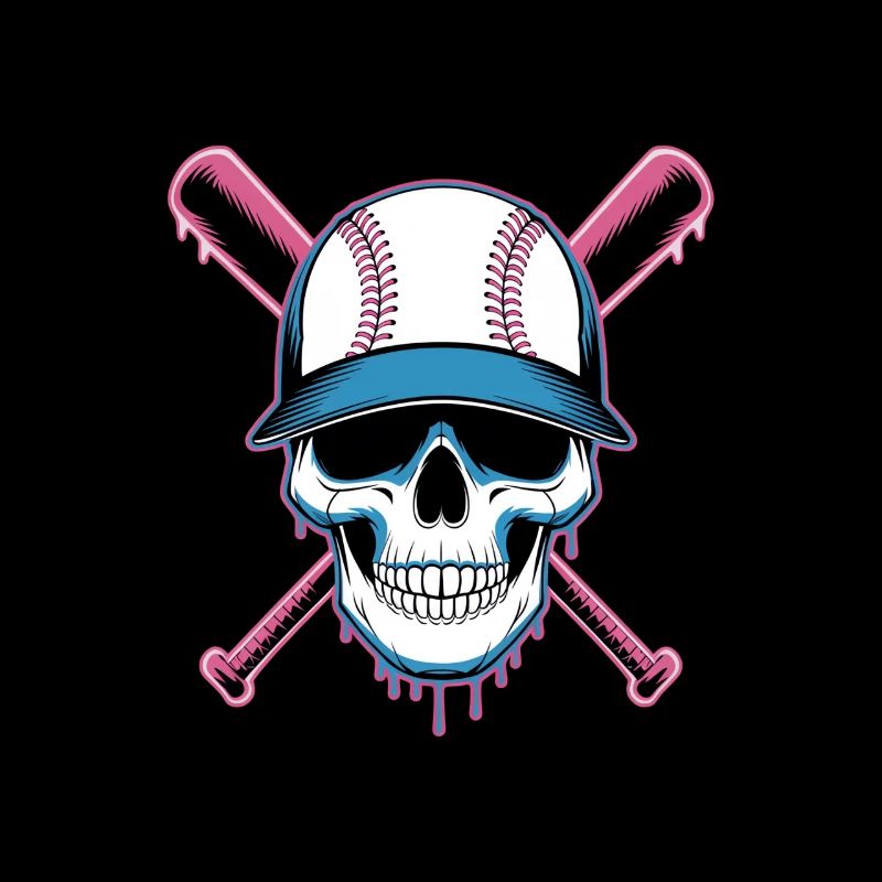 Baseball Skull Batte de Baseball