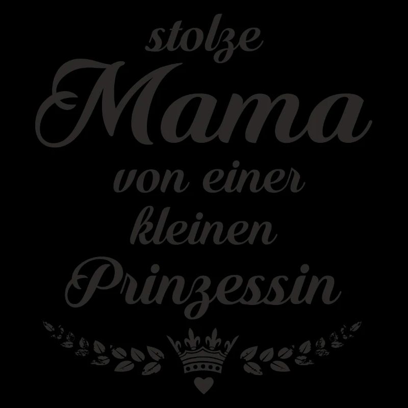 Stolze Mama von einer kleinen Prinzessin