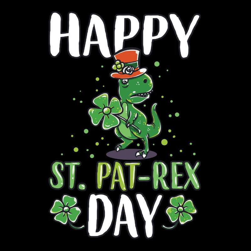 St Patricks day dinosaur T-Rex gift beer