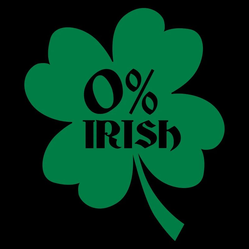 0 Prozent Irish -St. Patrick's day-Geschenk-Klee