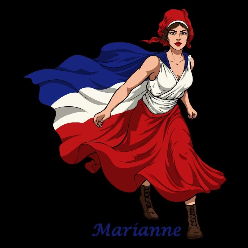Marianne, liberté, égalité et fraternité