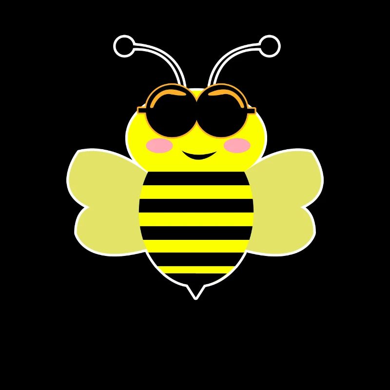 Bee drôles douces lunettes de soleil drôles