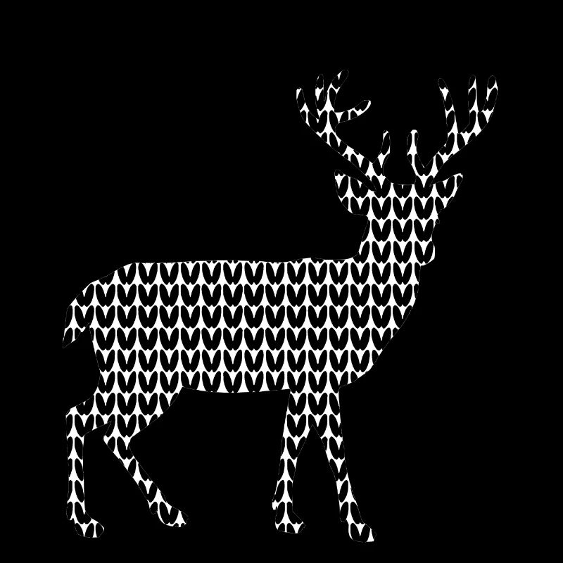 Rentier Strick Optik Weihnachtspullover Tracht