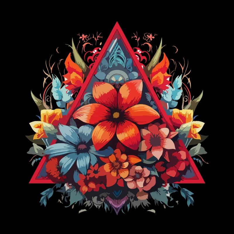 Triangle de fleurs