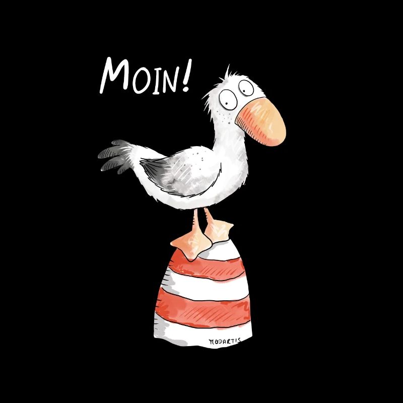 Moin Möwe I Nordsee Urlaub Geschenk