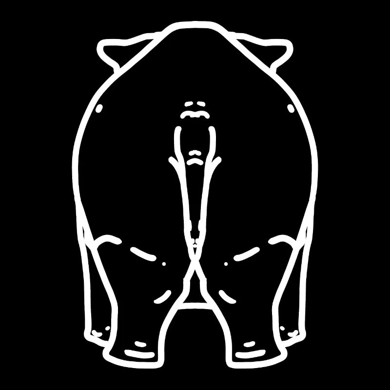 Fesses de rhinocéros