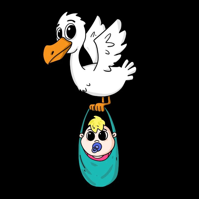 Oiseau avec grossesse de bébé