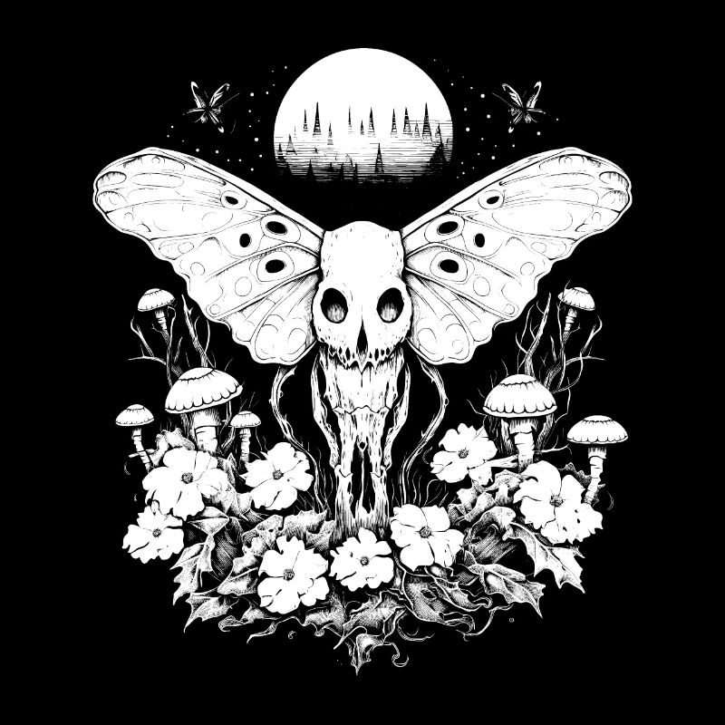 Gothique Crâne Esthétique Fée Grunge Fairycore