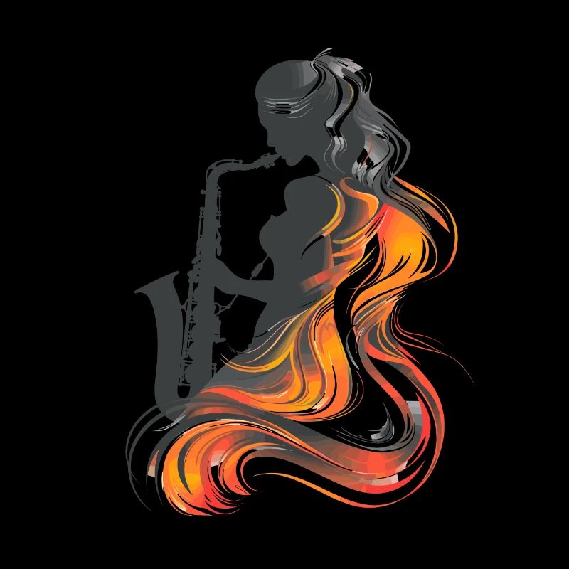 Saxophoniste Conception graphique