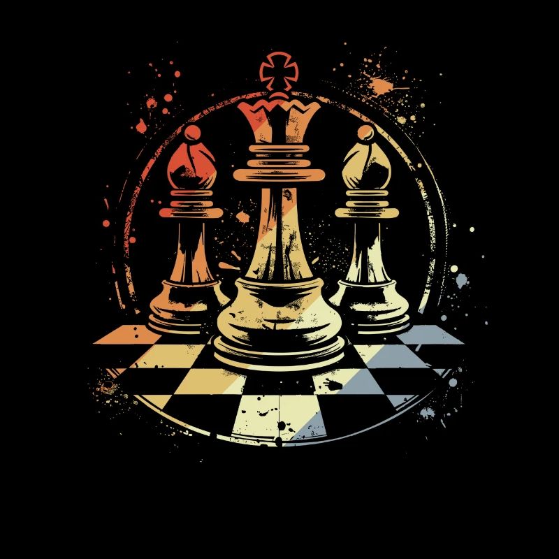 Retro Chess Pieces