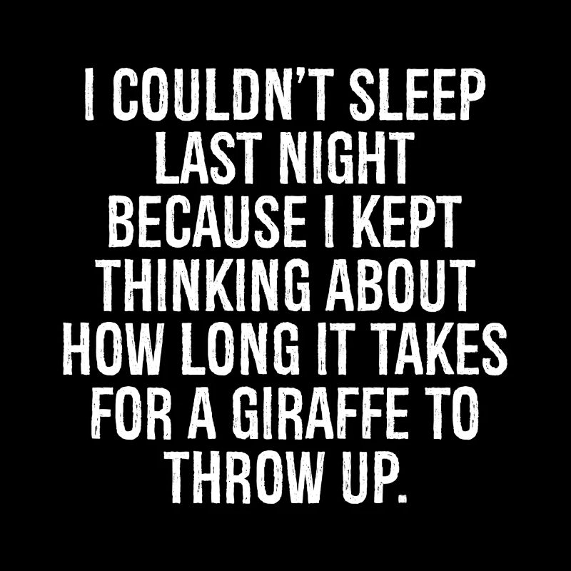 I couldn't sleep last night because I kept think