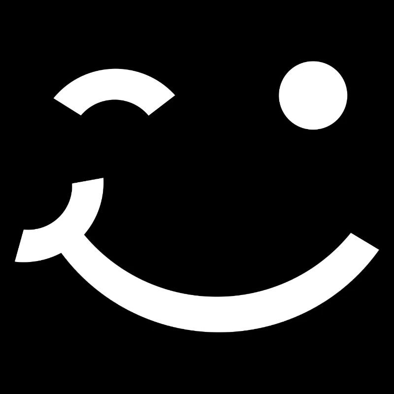 Clin d’œil, sourire clignant de l’œil