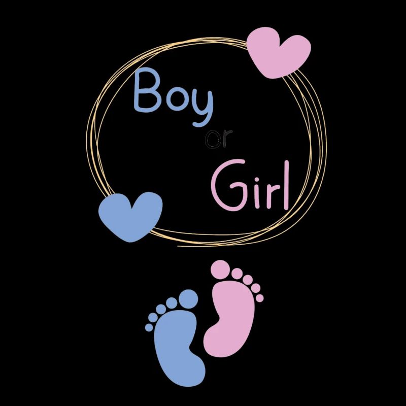 Geschlechtskategorie Babyabdruck Design