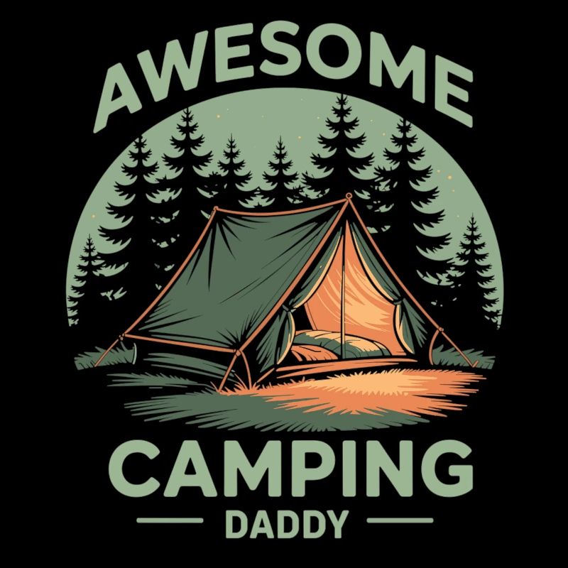 Camping Papa Shirt Geschenk