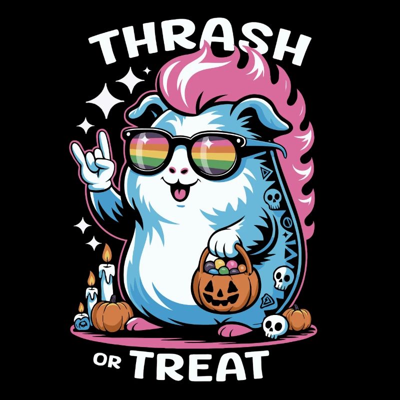 Effrayant cochon d’Inde hamster Halloween fun