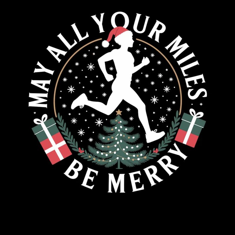 Maillot de course de Noël – Que tous vos kilomètres soient joyeux