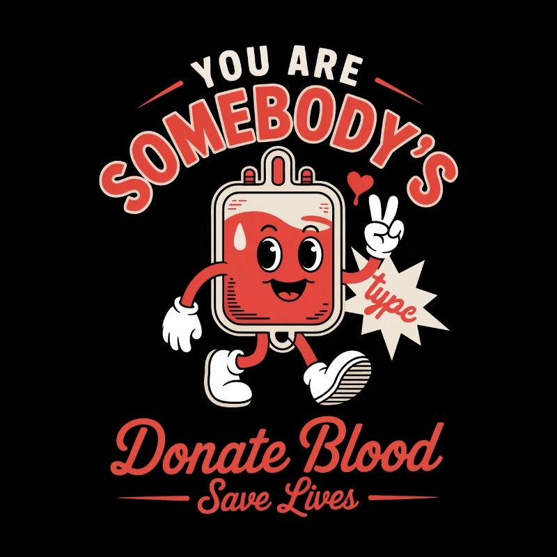 Blutspender You Are Somebodys Type Donate Blood