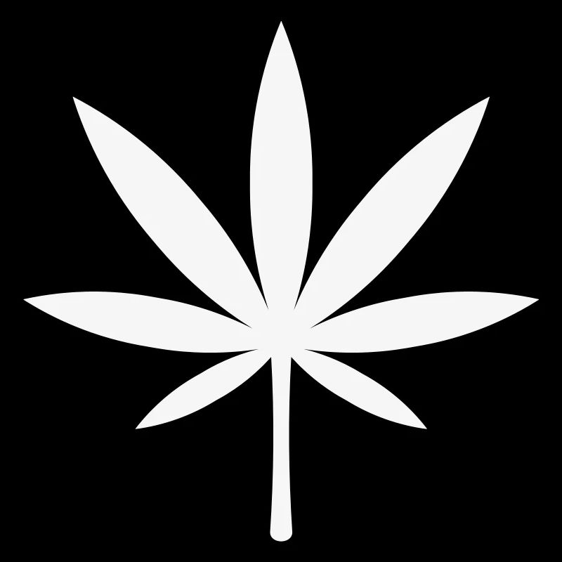 Cannabis / Marihuana / Hanfblatt (White)