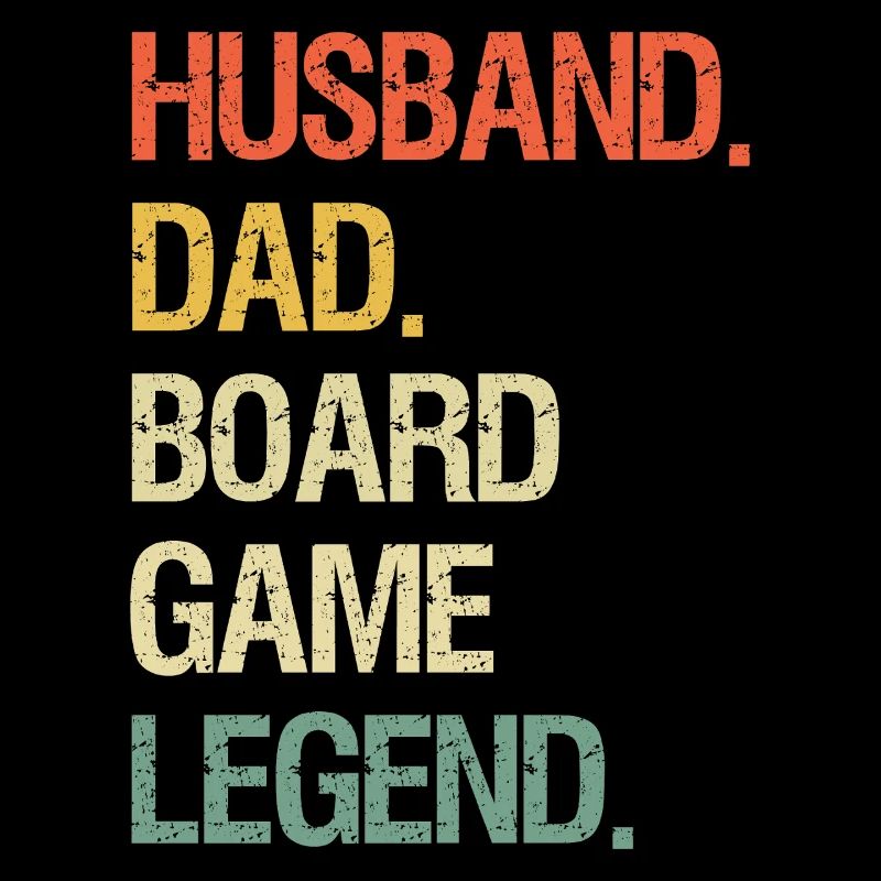 Husband Dad Board Game Night Legend Funny 