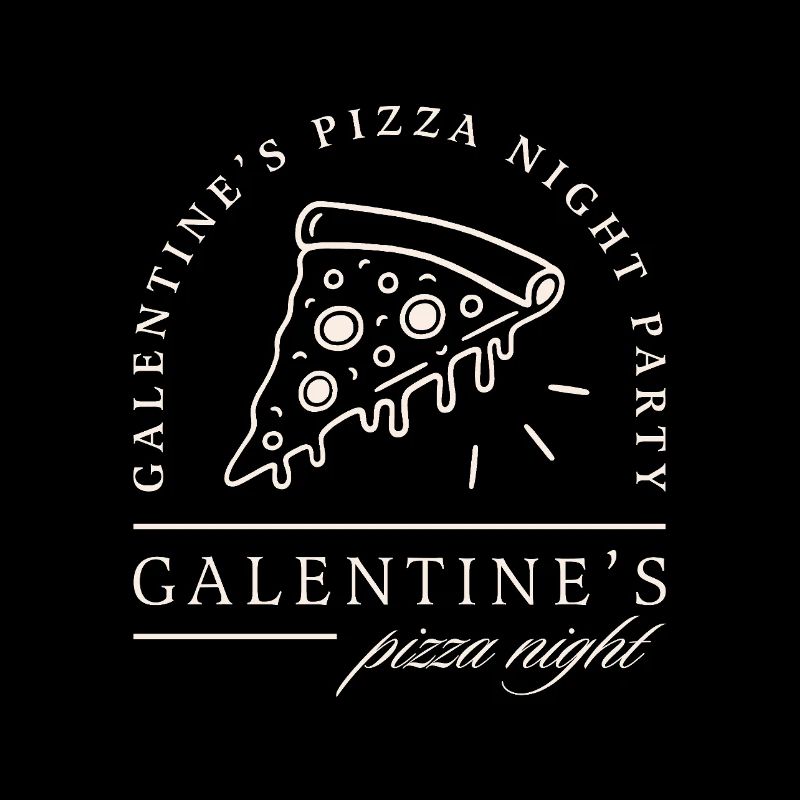 Galentines' Tag Pizza Abend Valentinstags-Mädchen-Dinner
