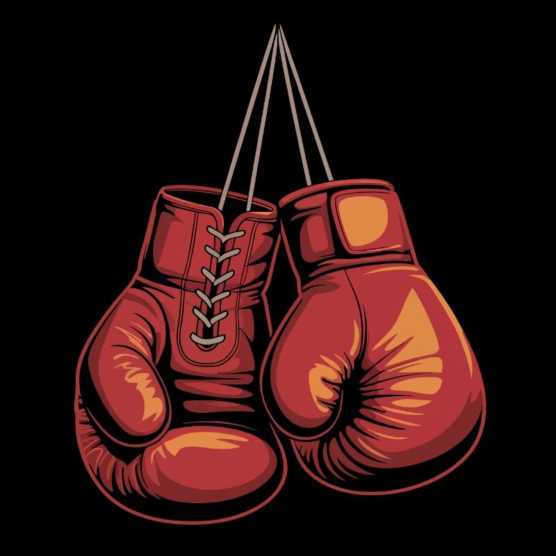 Rote Boxhandschuhe Illustration