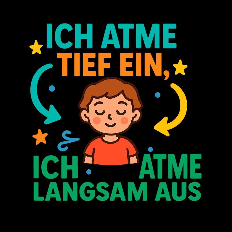 Ich atme tief ein, kinder achtsamkeit