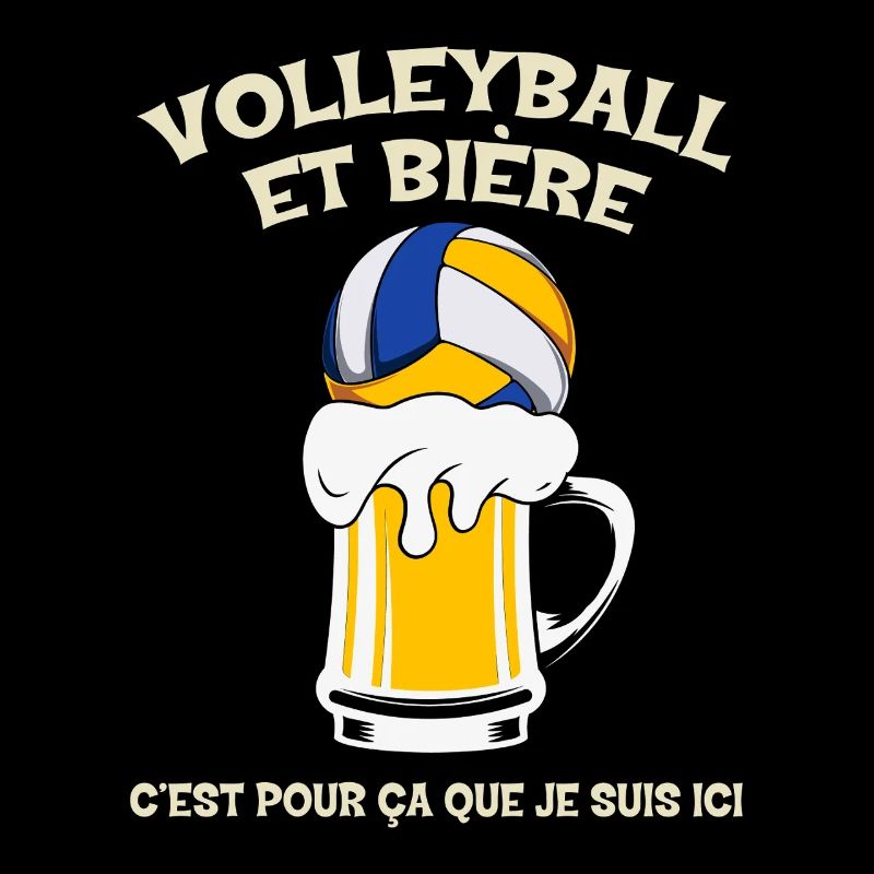 Volleyball und Bier, deshalb bin ich hier.