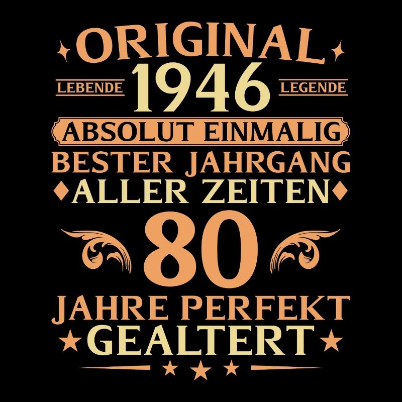 80 Years Perfectly Aged Vintage 1946