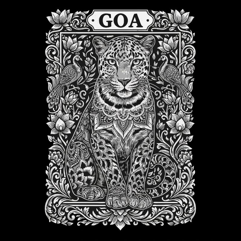 Mandala du léopard de Goa