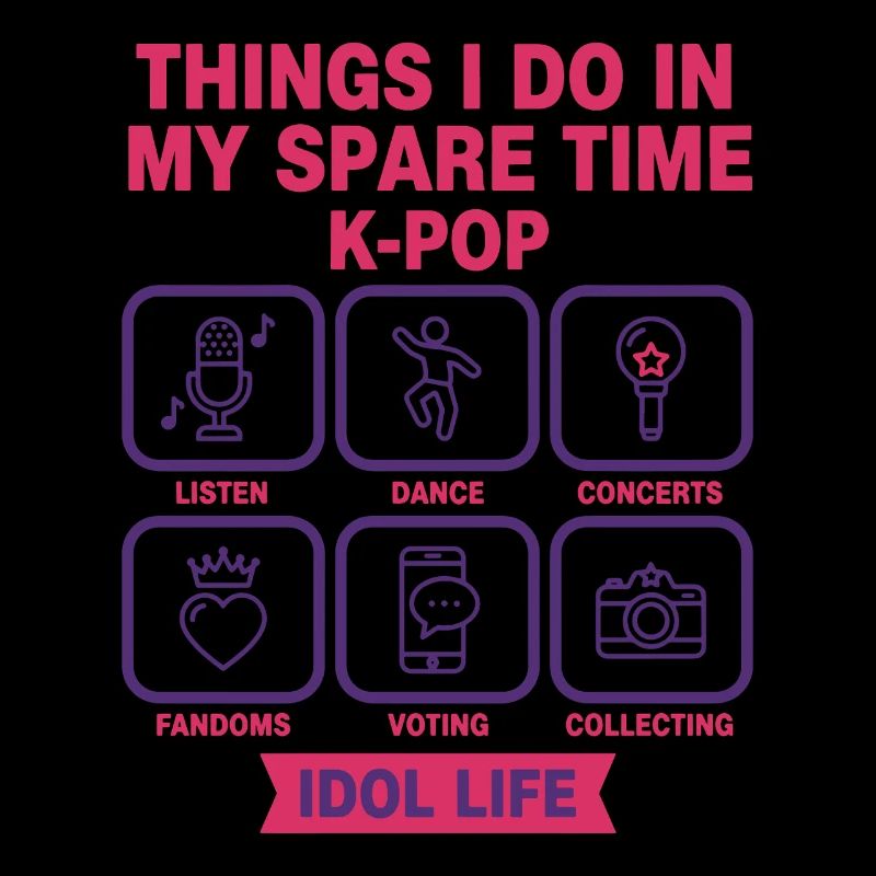 Dinge, die ich in meiner Freizeit tue, K-Pop-Idol-Leben
