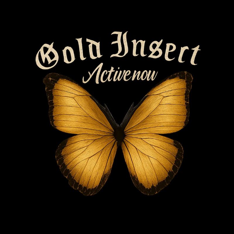 Golden Butterfly Fans Active Gift Idea